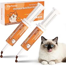 Cat Multivitamin Supplement, Cat Immune Support Supplement, Supports Immune System and Eye Health, Promotes Healthy Skin and Coat, Contains Multiple Vitamins and Taurine, 2 Pack