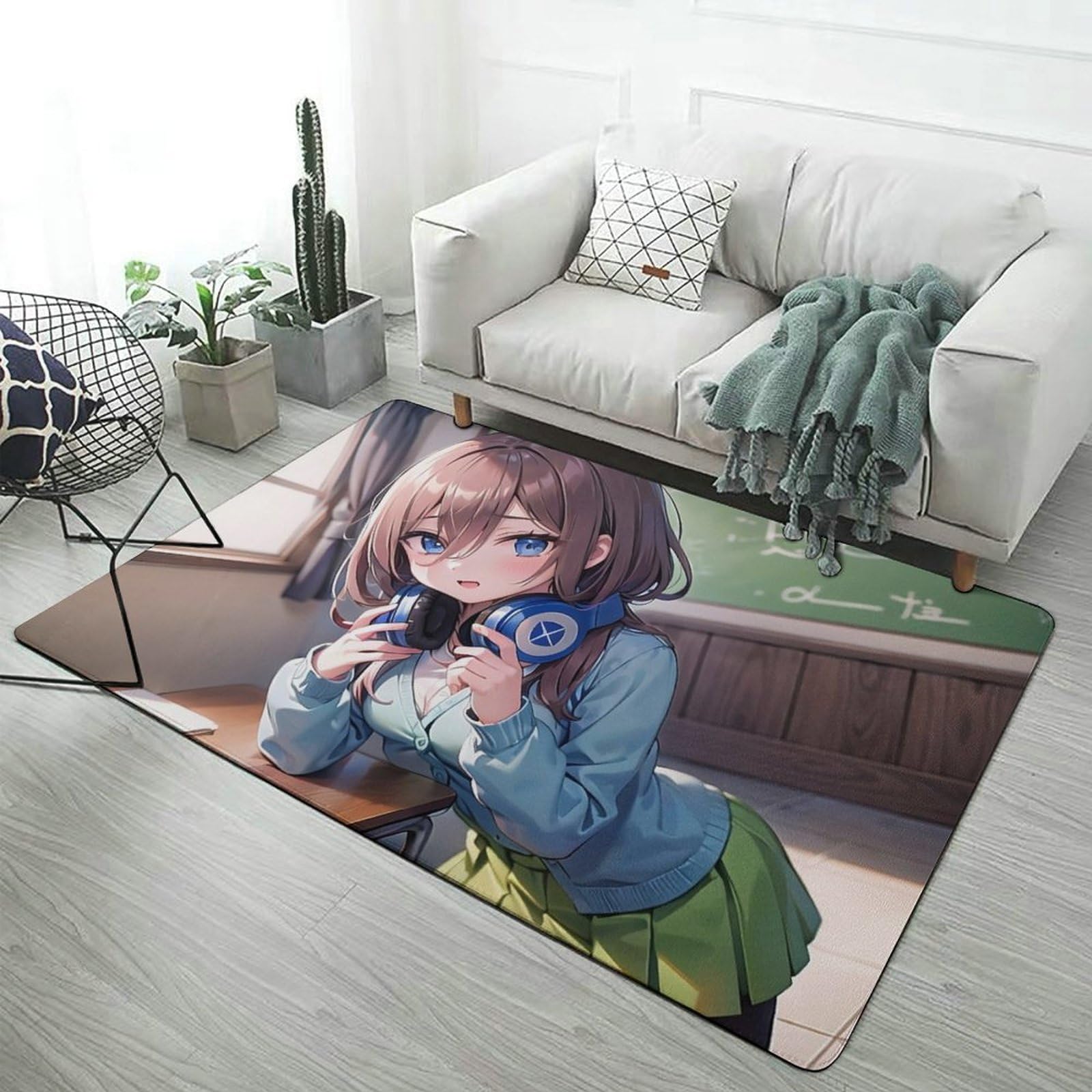 Amazon｜五等分の花嫁 中野 三玖 カーペット アニメ ラグ ラグマット 