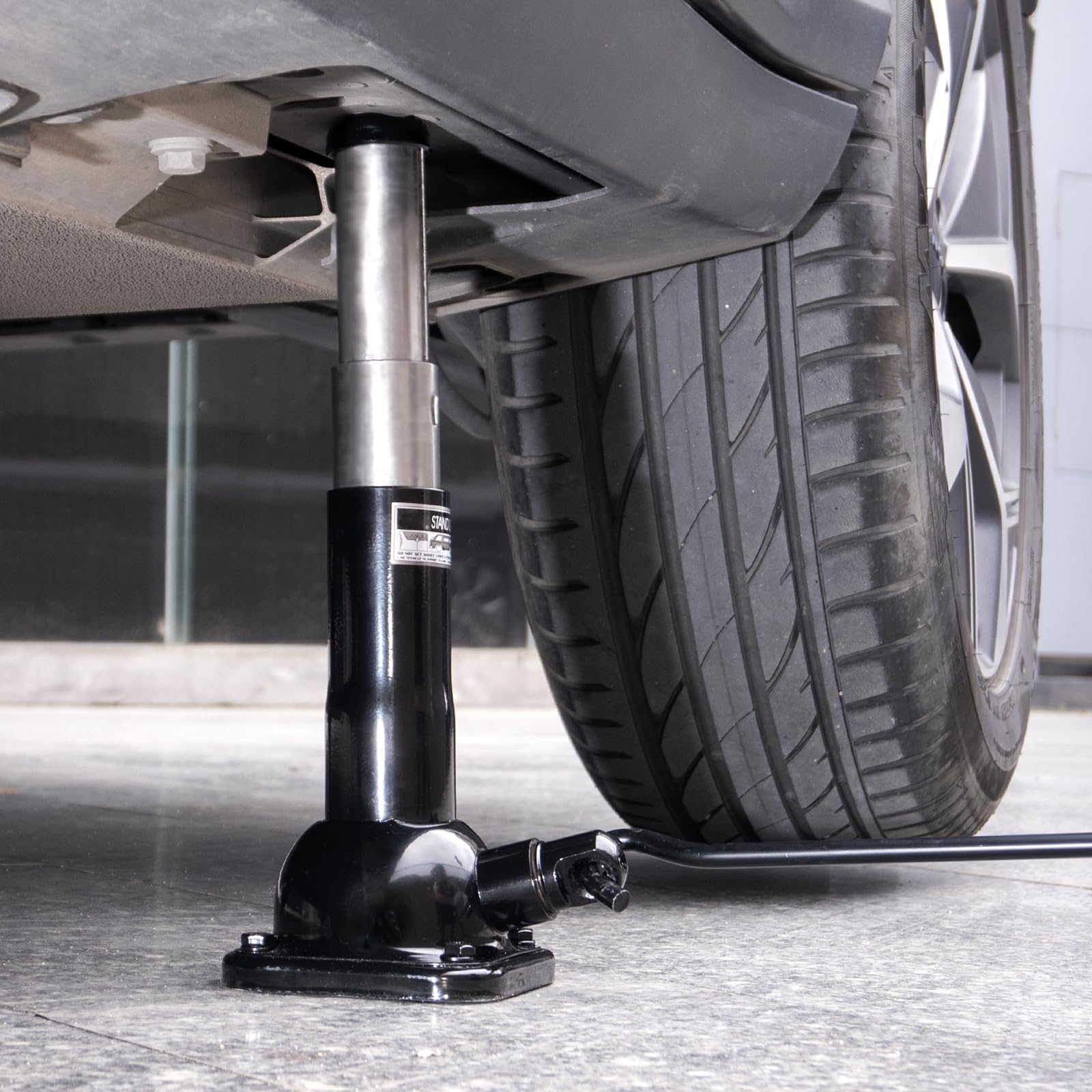 Pickup SUV cric non idraulico, portata fino a 2 T, bottiglia a spirale Jack e Jack Stands in uno, All-in-One Car Lift (107H)