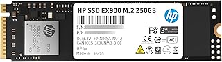 HP EX900 M.2 250GB PCIe 3.0 x4 NVMe 3D TLC NAND Internal Solid State Drive (SSD) 2YY43AA#ABC
