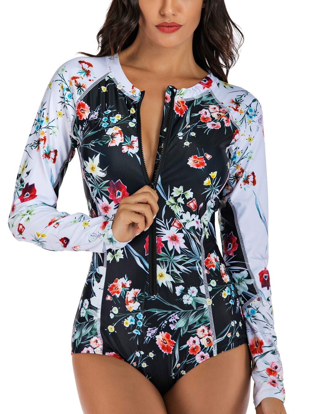 LafyKolyRash Guard, womens, One Piece Swimsuit