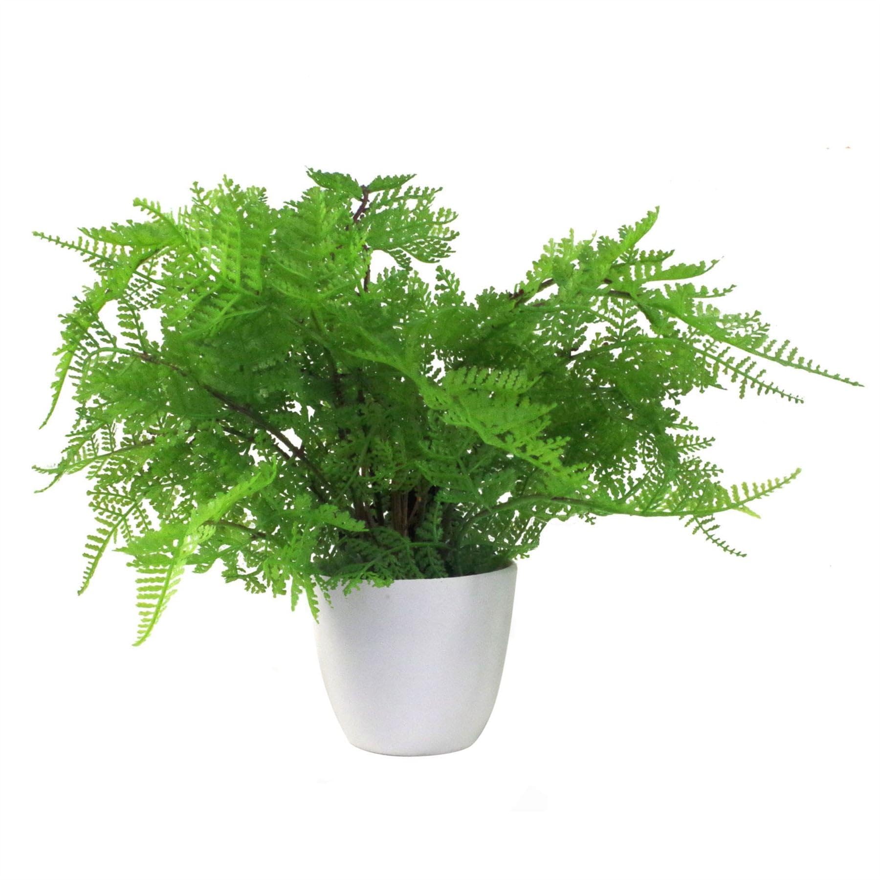 Leaf 30Cm Botanical Fern Design Realistic Artificial Fern Plant, 30Cm