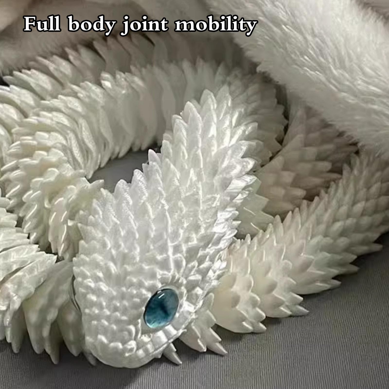 ATESSON 3D Printed Snake,3D Printed Animals,3D Printed Toys Flexible Joints 12" 3D Snake,Home