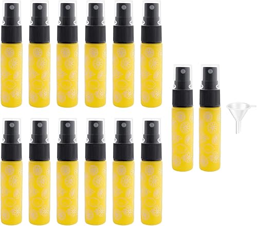 Miniatura 7 de 14 botellas de vidrio vacías de 0.3 fl oz0.36 onzas, botellas pulverizadoras de niebla fina, contenedor de perfume portátil recargable para aceites