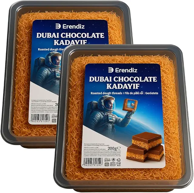 Kadayif Cheveux d'Ange Turc Croustillant - Idéal pour Chocolat Dubaï, 200g