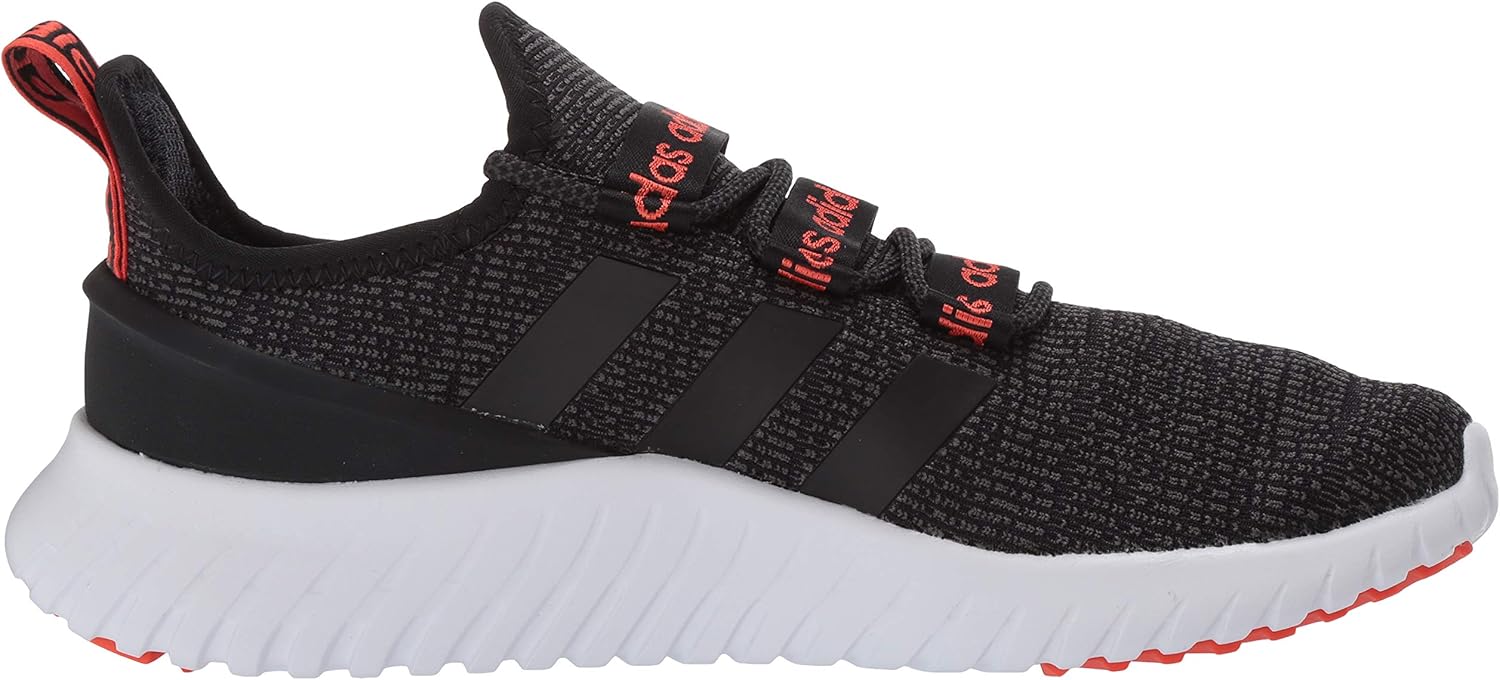 adidas Men's Kaptir Sneaker 11 Black/Black/Solar Red