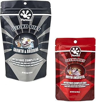 Pangea Gecko Diet Breeder & Fruit Bundle - 8oz Breeder & 2oz Fruit & Insects