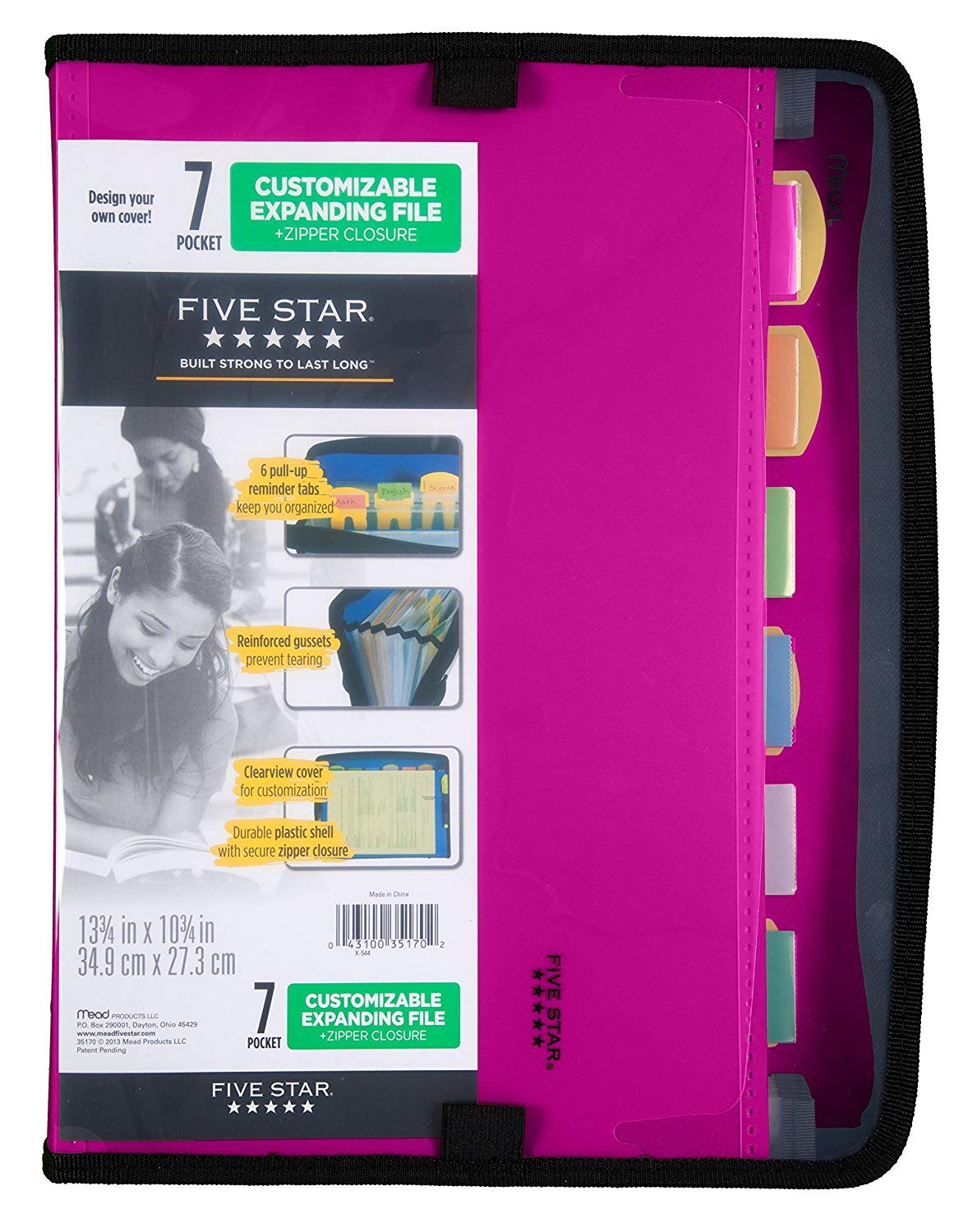 Amazon.com : Five Star Expanding File, 7-Pocket Expandable