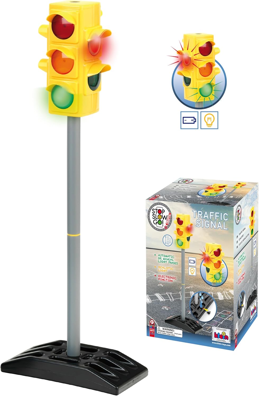 Theo Klein - Traffic Lights Premium Toys for Kids Ages 3 Years & Up, multi
