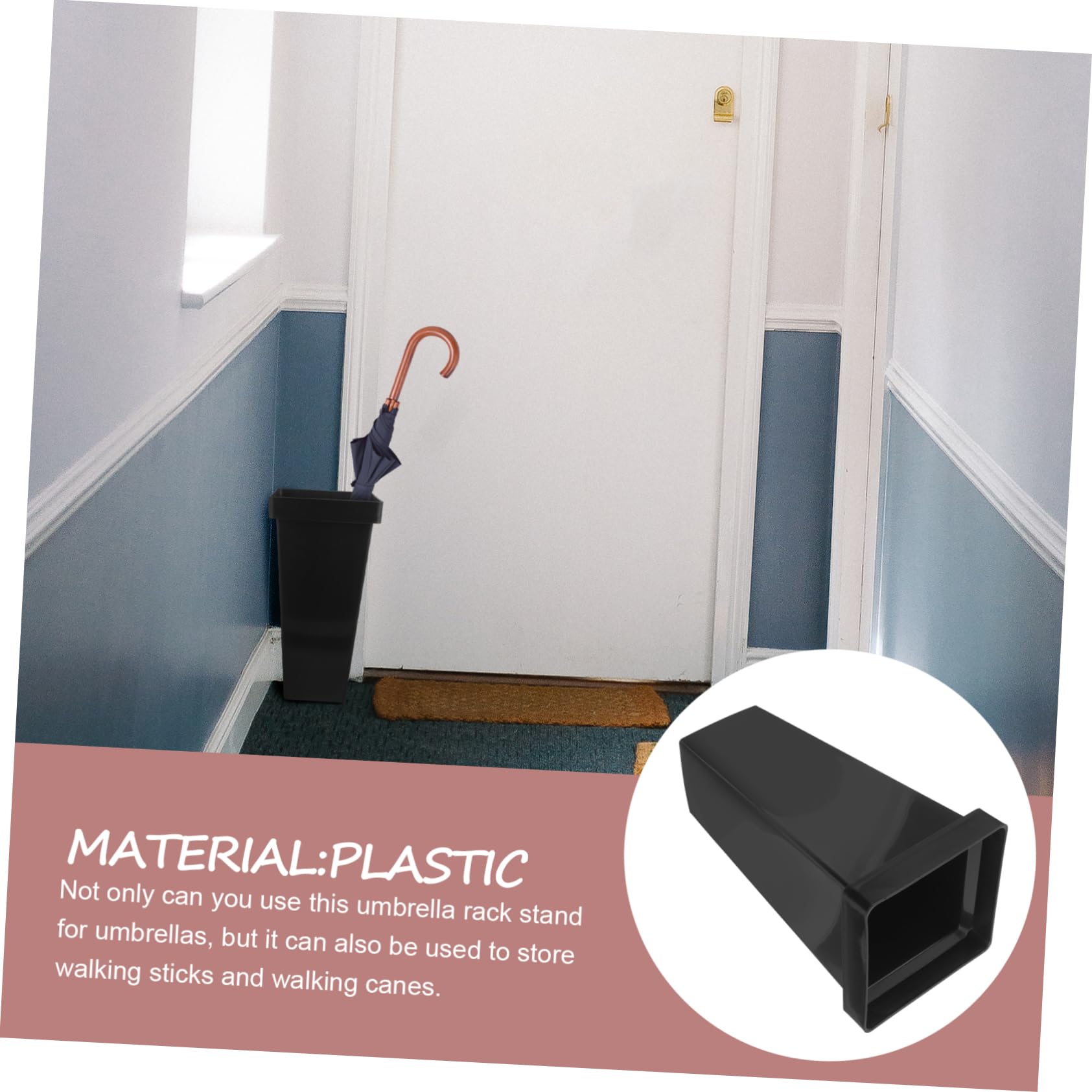 Convenient Umbrella Storage Bucket Freestanding Umbrella Holder for Entryway Capacity Water Collecting Design for Home Office Use