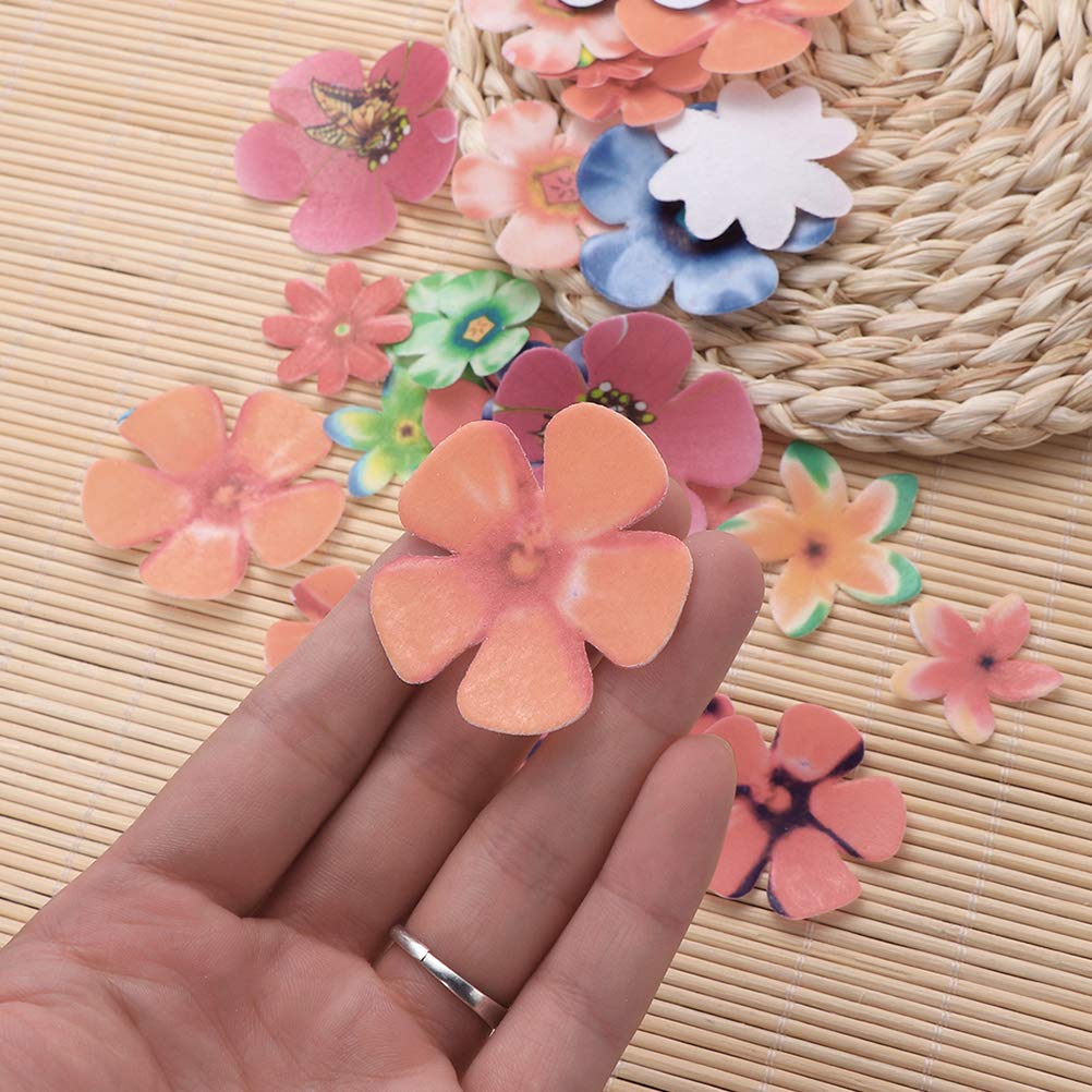 Buy BESTonZON 360Pcs Edible Cake Topper Paper Flower Cupcake Decor