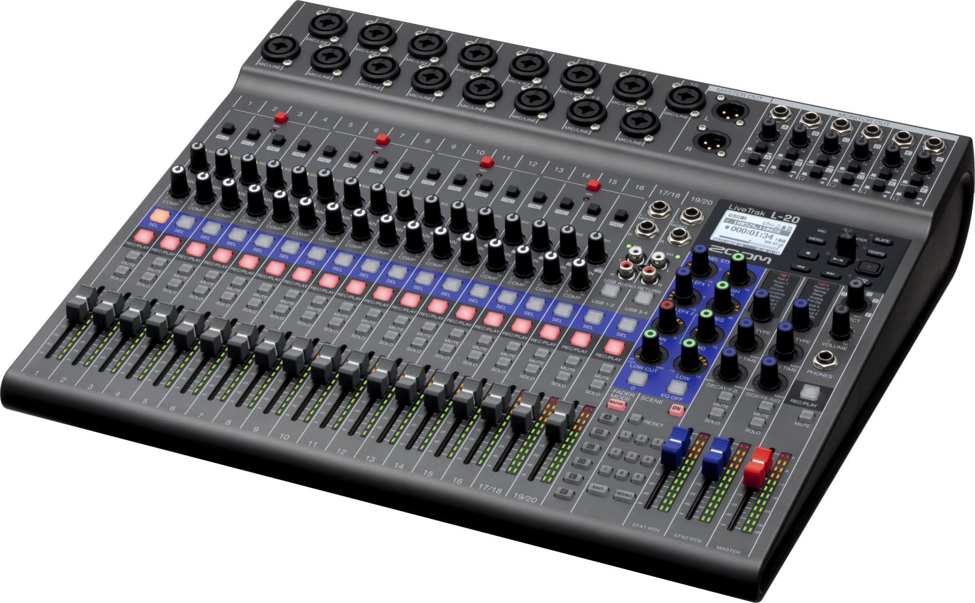 Zoom L-20 LiveTrak - Digital Mixer and Recorder