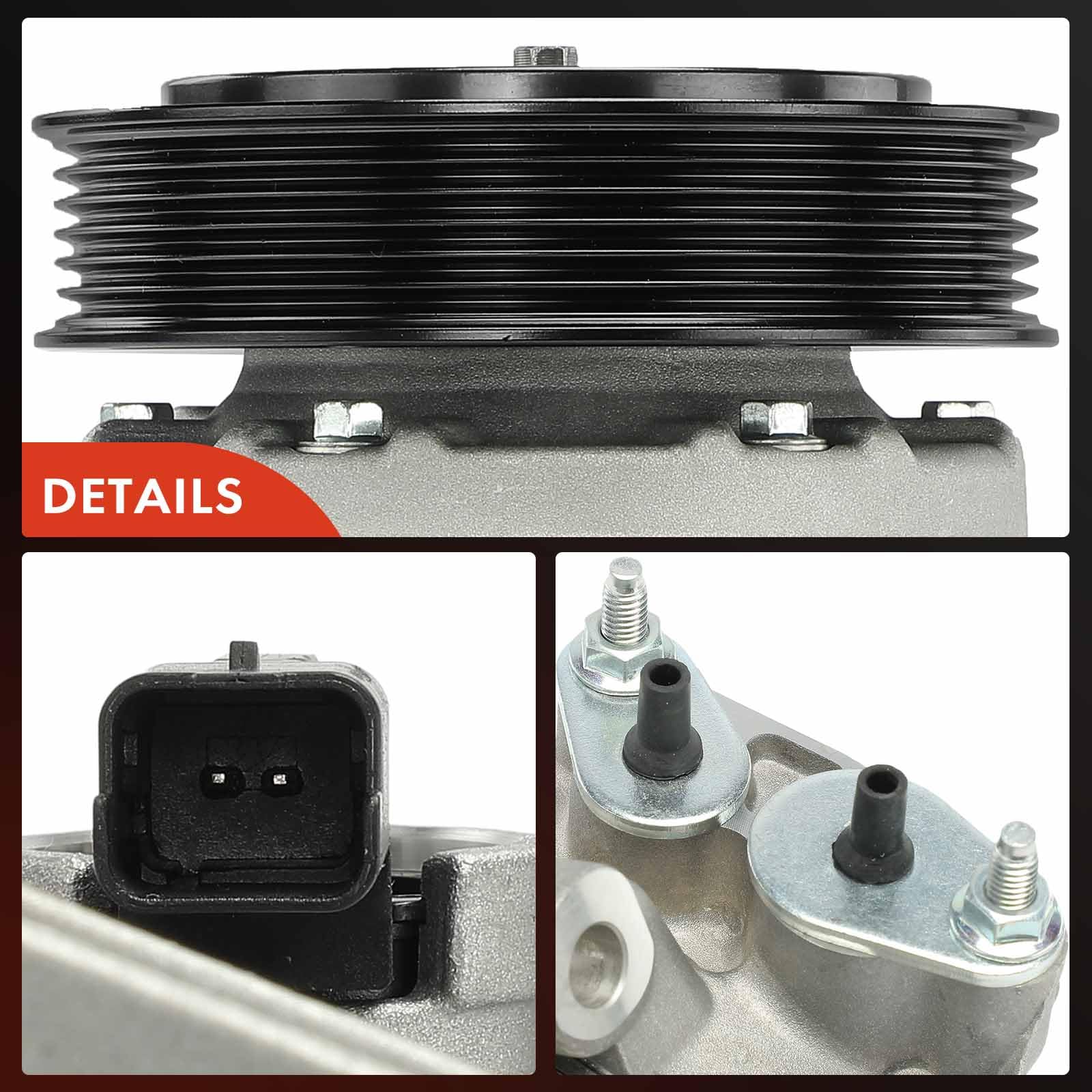 Frankberg Compresor de aire acondicionado Compresor de aire acondicionado con embrague Compatible con 308 (CC/SW) I 3008 Berlingo C4 I/II DS4 DS5 5008 Partner Replace# 9659875580, aceite premezclado