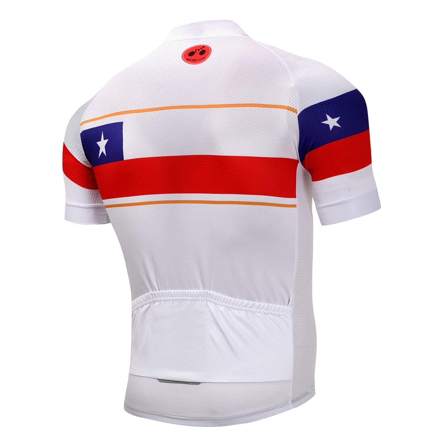 WeimoMonkey Cycling Jersey Mens MTB Bike Jersey Summer Wear Breathable Sportswear Chile Size L