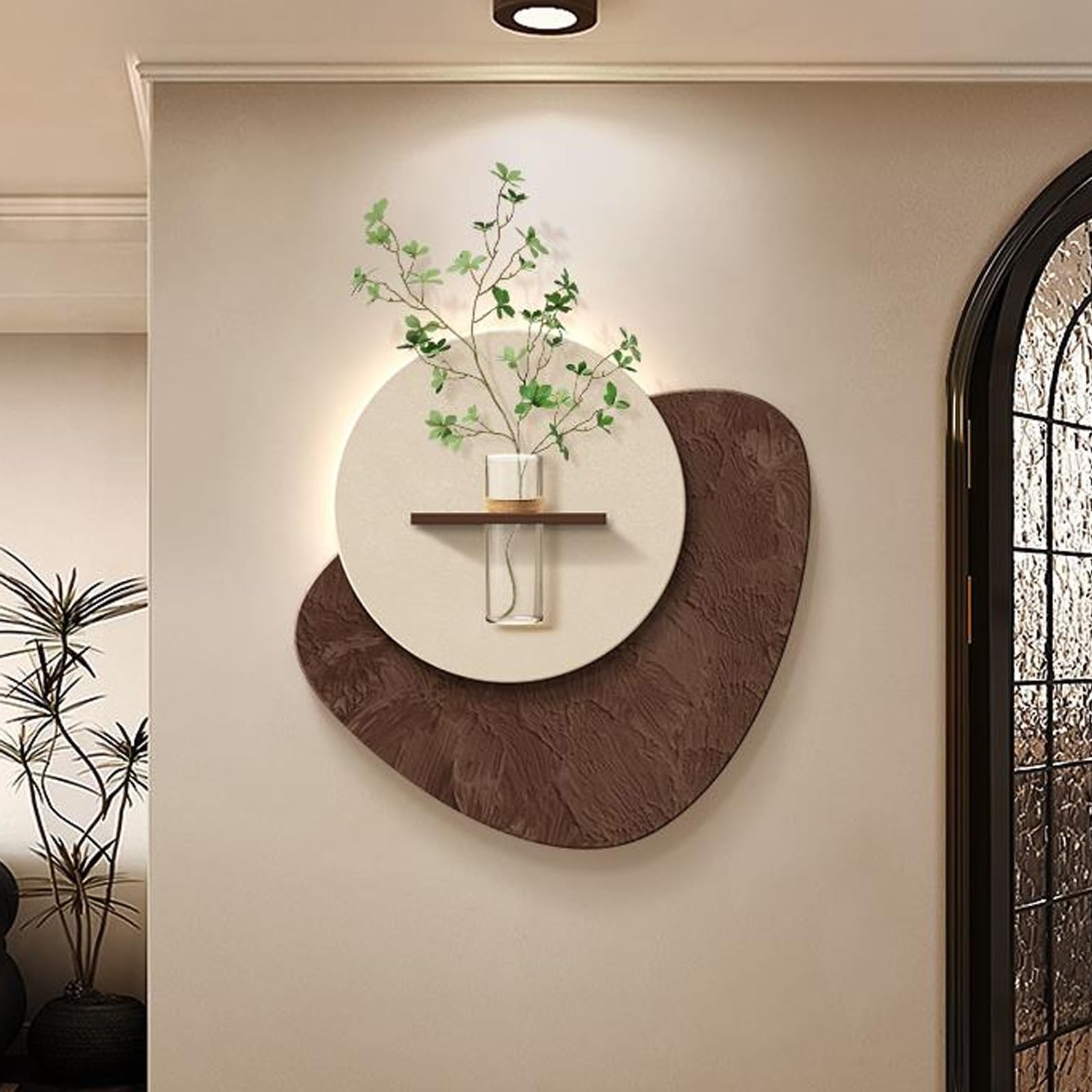 Décoration murale 3D en grès avec LED pour embellir votre couloir d'entrée