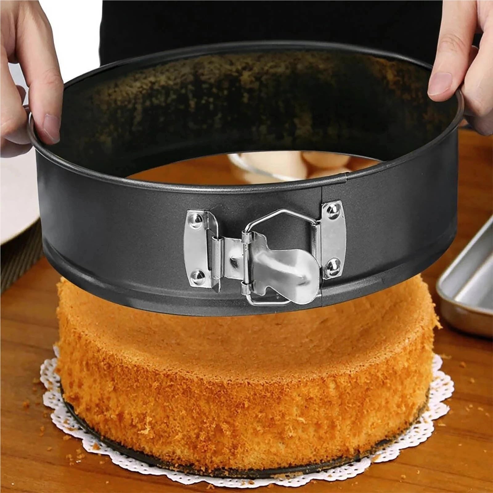 Molde for pasteles desmontable redondo de varios tamaños