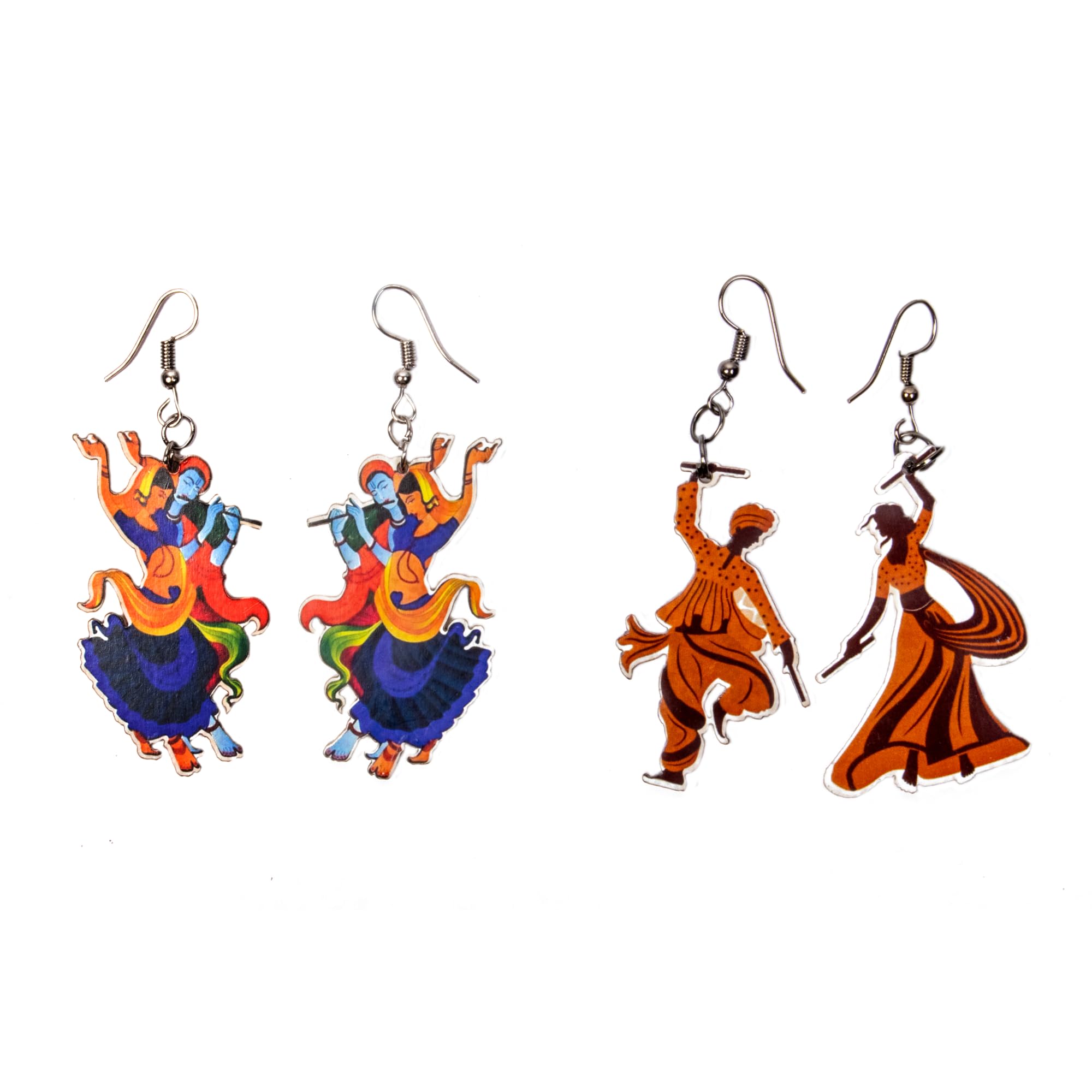 Feyre Navratri Earrings Latest Stylish Alloy Earring for Women Pack of 2 | Multicolor (B0DCVYWYDY) Amazon Price History, Amazon Price Tracker