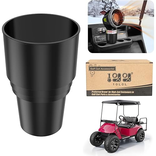 10L0L Golf Cart Heater Propane Cup Holder (NOT Heater Included) for EZGO for Club Car for Yamaha, Replacement Drink Holder Loading for 16.4 oz Portable Propane Heater Camping Gas Cylinder
