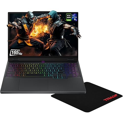Lenovo Legion 5i Gaming Laptop, Intel Ultra 9-275HX, 32 GB DDR5 RAM, 1 TB PCIe SSD, 15.1" WQXGA (2560x1600)165Hz, Nvidia G-Force RTX 5070, 24-Zone RGB Backlit Keyboard, W11 Home, Black+Traix Mousepad