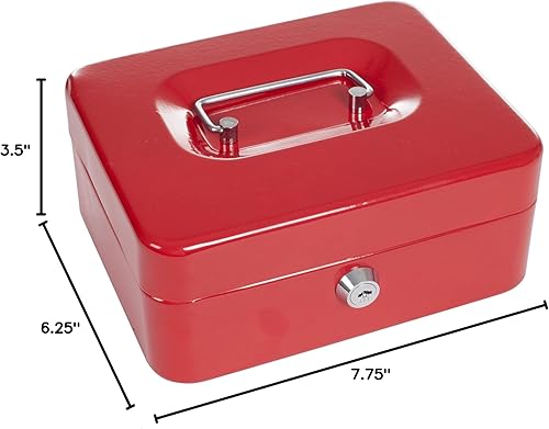 Miniatura 4 de Stalwart - Caja fuerte con compartimento para monedas, asegura y organiza pequeños objetos de valor en caja fuerte de metal recubierto de polvo