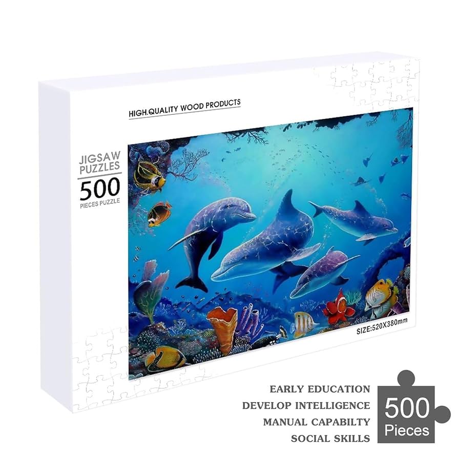 イルカと魚のパズル Amazon.co.jp: ジグソーパズル 海の世界 海の魚 イルカ 珊瑚