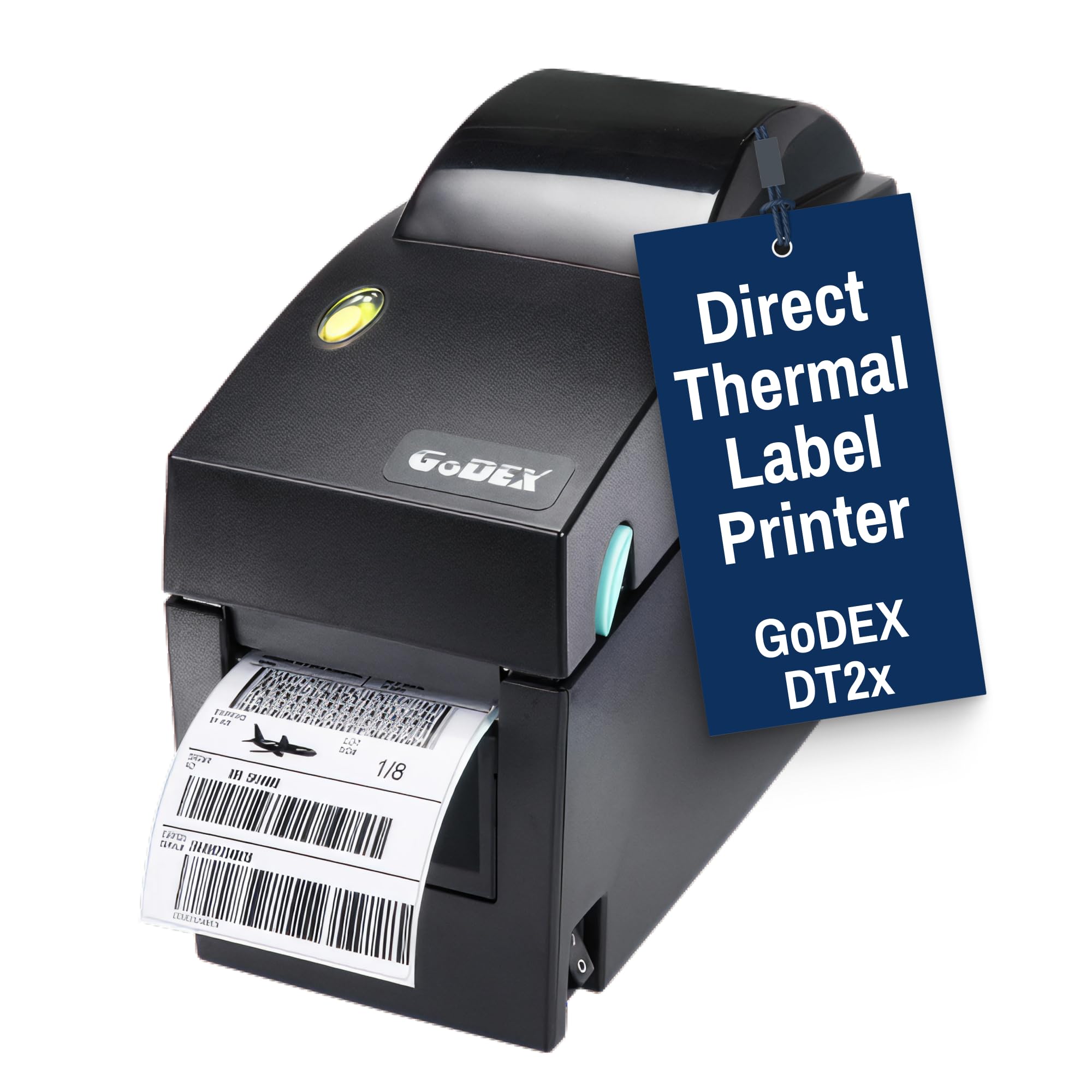 McAuley Labels GoDEX DT2x Direct Thermal Label Printer, 2 Inch, 203 DPI