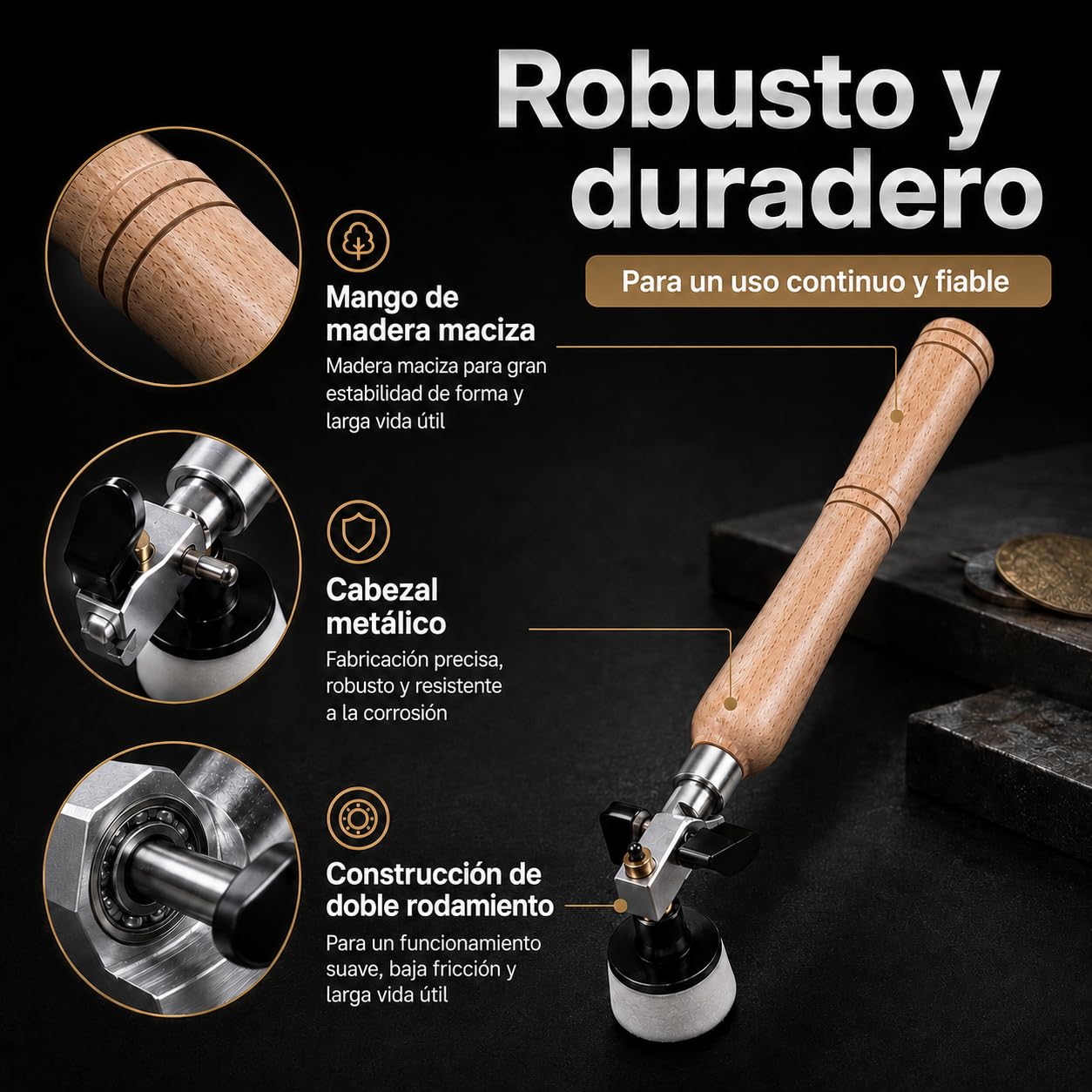 Kit de Lijadora de Cuenco de Mano, Herramientas de Lijado para Torno de Madera con Mango Largo y Cabezal Orientable, 25/51 mm Almohadillas, 50 Discos de Lijado de Grano 60-320, para Cuencos y Platos