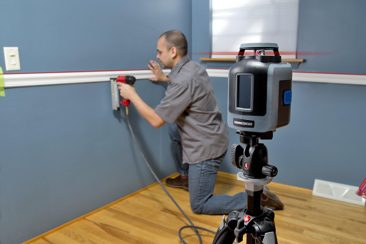 Hammerhead Self-Leveling 360-Degree Cross Line Laser - HLCL360 - 