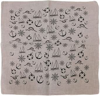 Nautical Headband Bandana Headscarf Anchor Fabric Scarf Hairband Hair Tie Band E - Foto 11