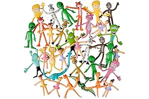 ArtCreativity Jumbo Assortment of Articulating Mini Animal Figures