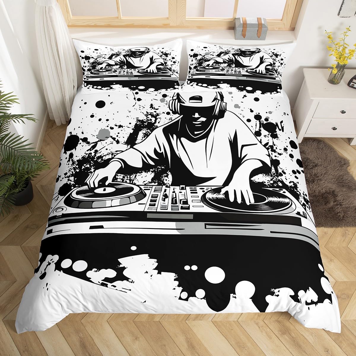 Homewish REH Bettwäsche 135x200 Kinder, Wald Cartoon Tier Hi