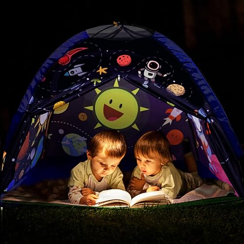 Miniatura 7 de Tienda de campaña para niños, casa de juegos Lucky castle para niños y niñas, tienda de campaña con cúpula fácil y divertida tienda de campaña para