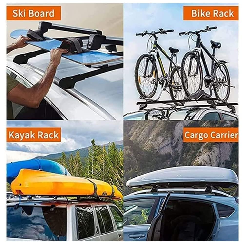 Bagażnik dachowy, kompatybilny z palisadą Hyun-dai 2019, 2020, 2021, motoryzacyjny, akcesoria outdoorowe