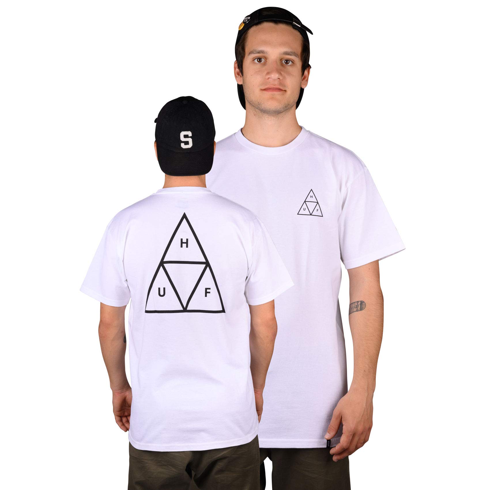 HUFEssentials Triple Triangle Men’s Short Sleeve Crewneck T-Shirt