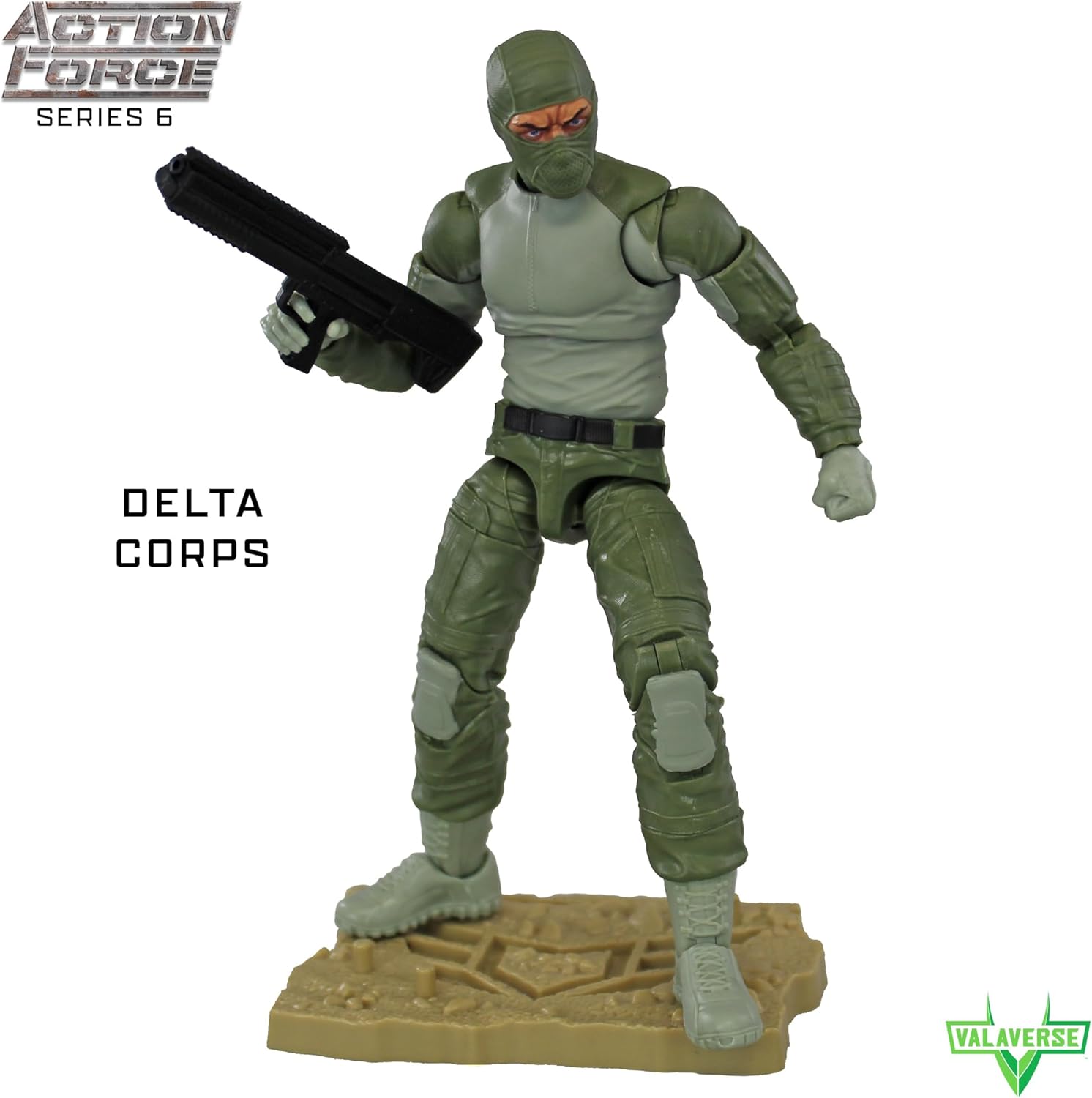 Action Force Valaverse Series 6 Delta Corps Trooper Premium 6-Inch Scale Action Figure with Multiple Accessories