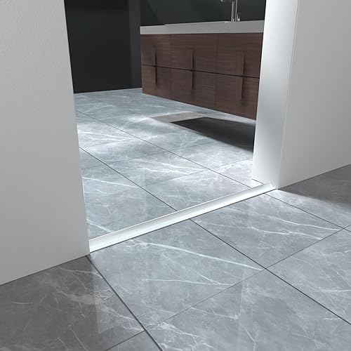 Miniatura 10 de Barrera de agua plegable de 39 pulgadas, barrera de agua autoadhesiva de silicona para ducha, bañera, baño, cocina, tapón de agua bloqueador para