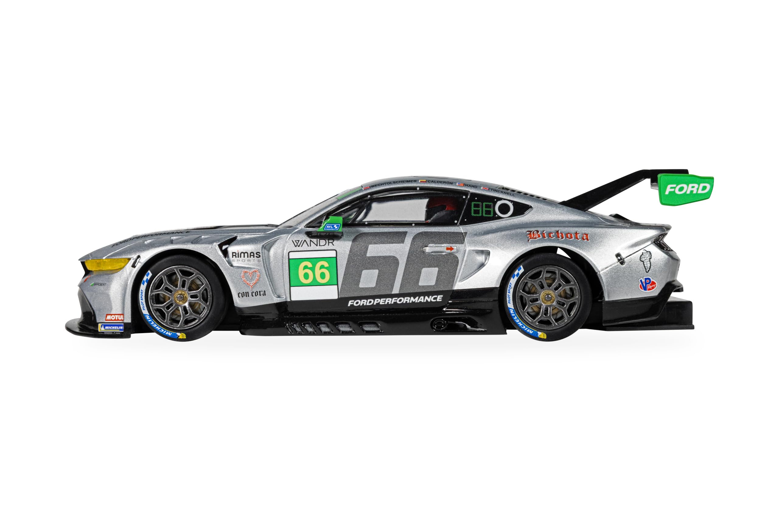Scalextric C4662 Ford Mustang GT3 - Daytona 2025 - Gradient Racing, samochodzik wyścigowy - World Sport Champ/Endurance, dla osób w wieku od 8 lat