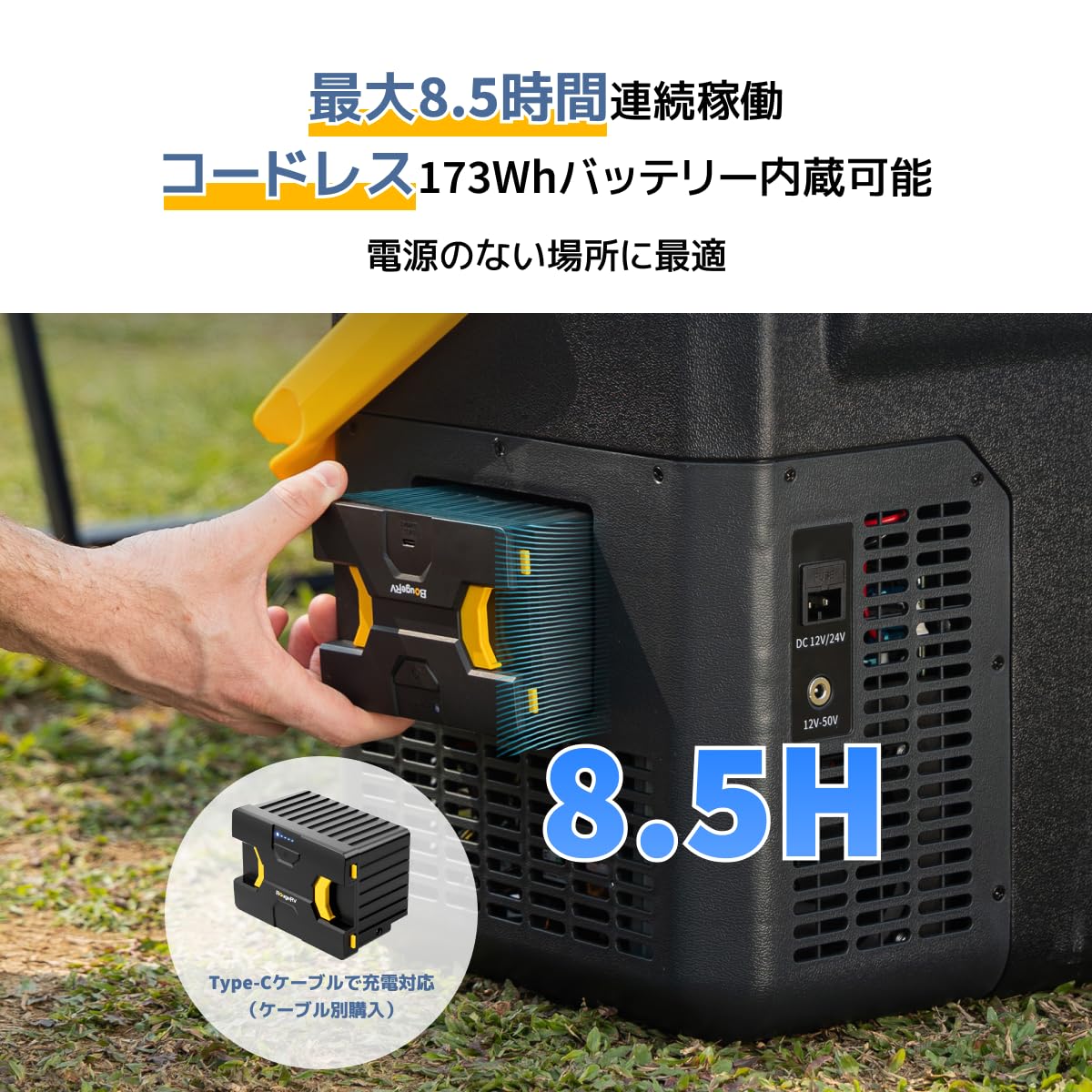 Amazon.co.jp: 【防災認定】【急速冷凍＆173Whバッテリー付属】BougeRV