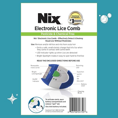 Miniatura 17 de Kit de tratamiento para piojos Nix para cabello y hogar, solución ultra para el cabello (3.4 fl oz), aerosol para matar chinches y piojos en el
