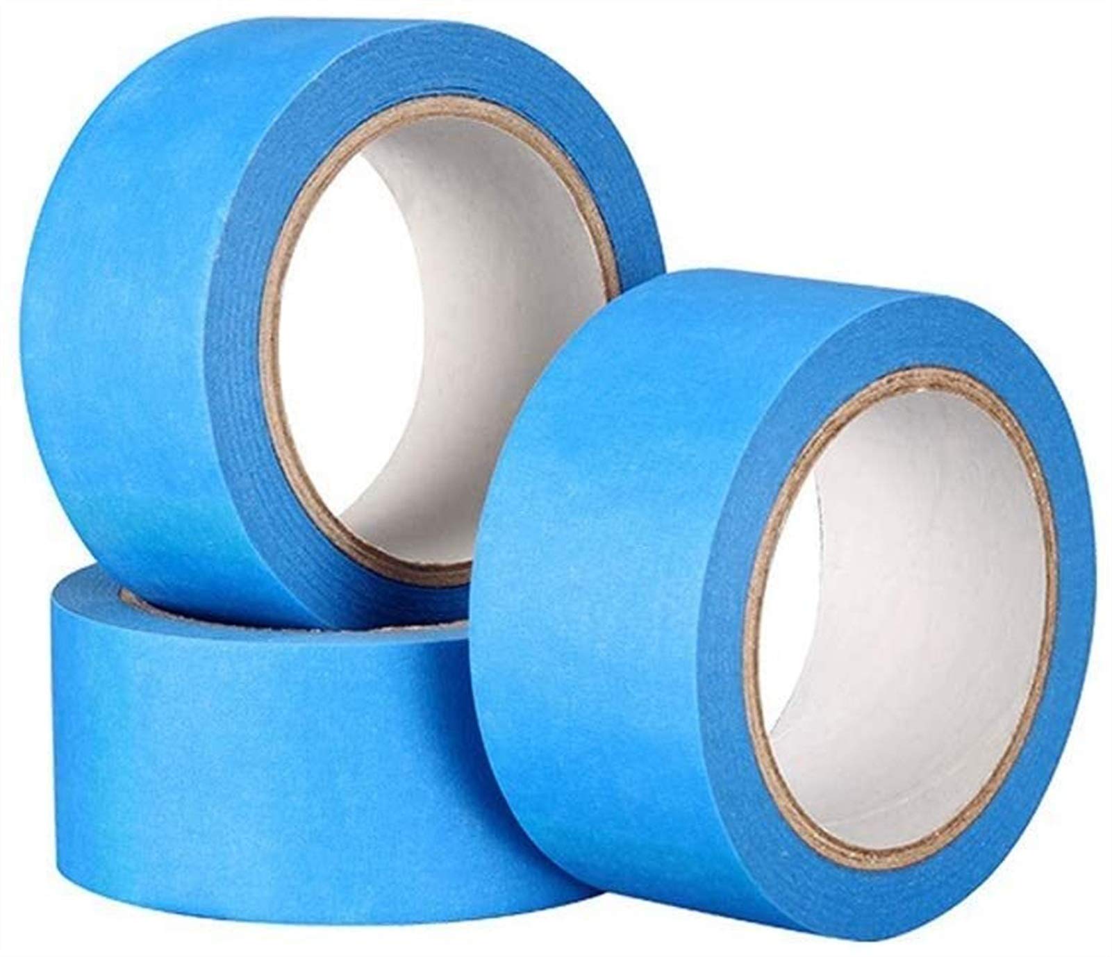 YJYGR Resistant Adhesive Blue Masking Tape Heat Crepe Paper for 3D Printer Traceable Writable Clothing Labels 48Mm30M Printer Accessories