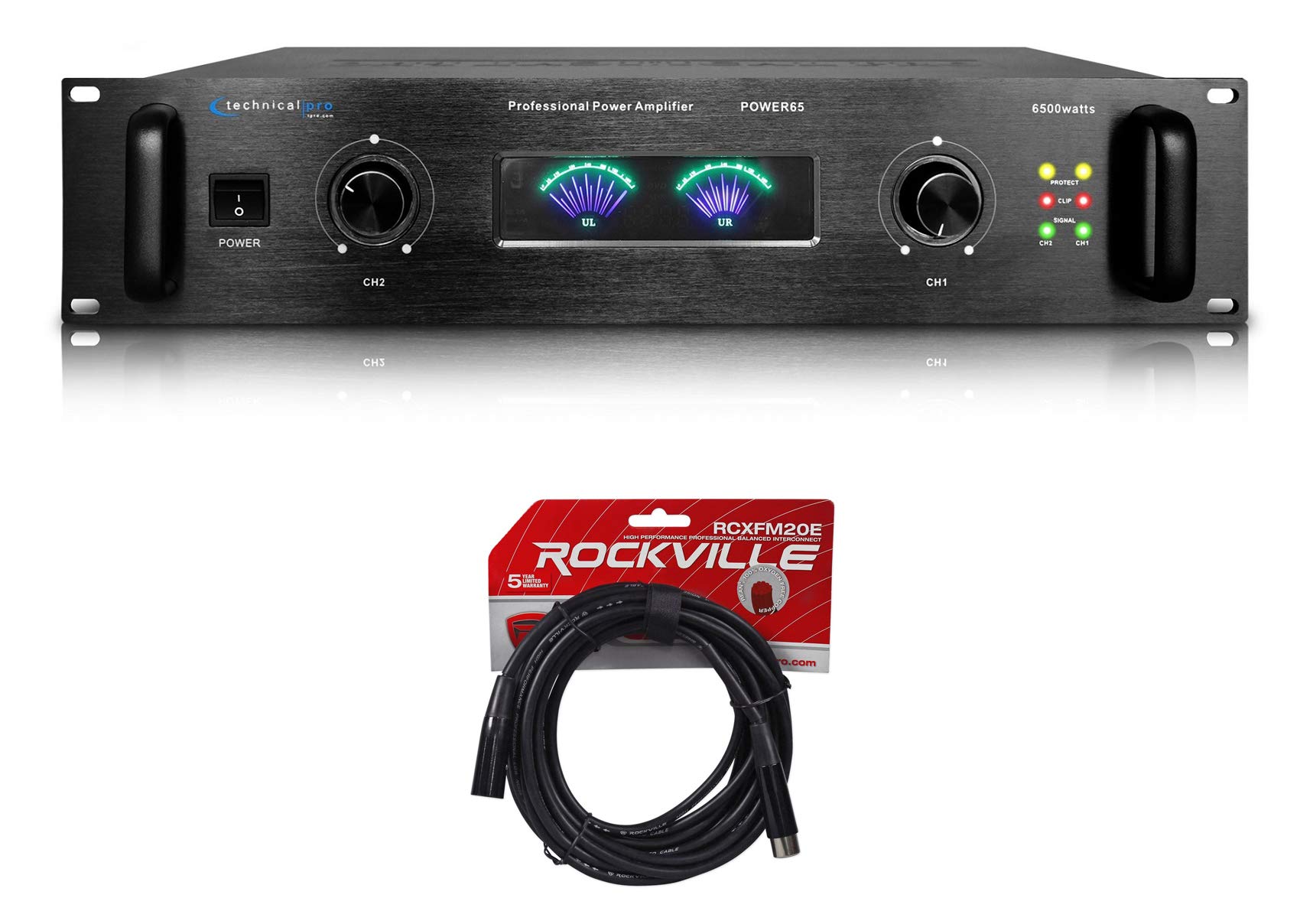 Amazon.com: Technical Pro POWER65 6500W 2 Channel 2U Power