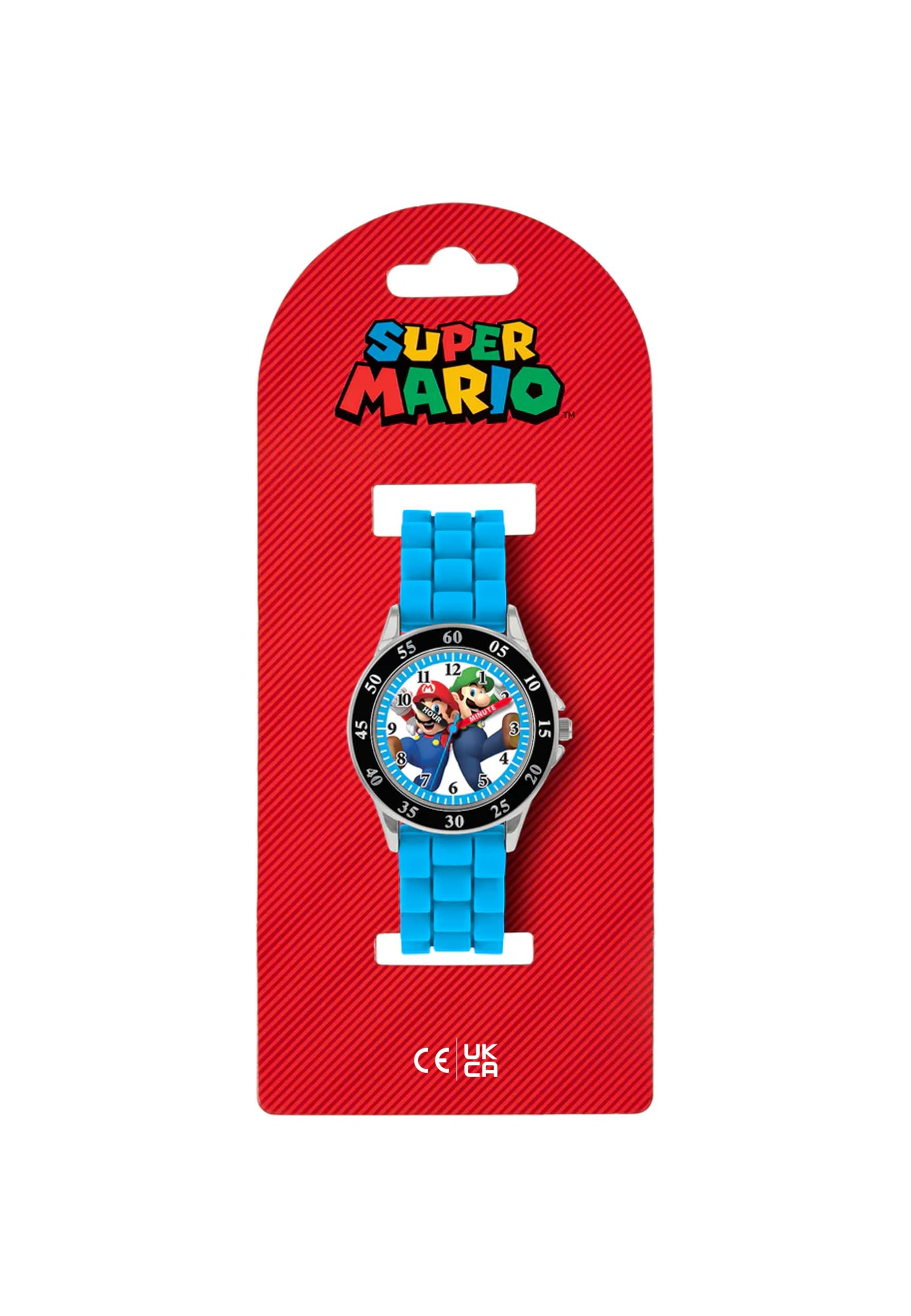 Mario -, Reloj de Pulsera Niños, Azul, GSM3044