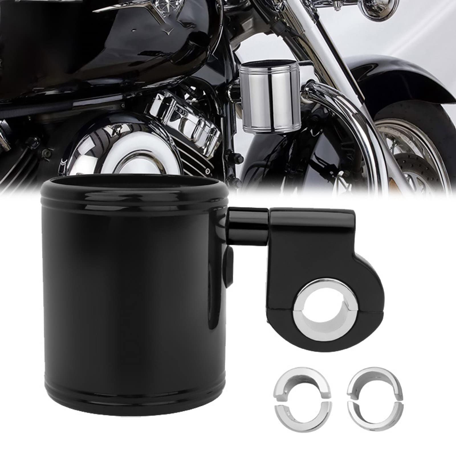 Portavasos para Manillar de Motocicleta de 22mm-32mm, Soporte Universal Ajustable para Bebidas de Motocicleta, Accesorios, Soporte para Bebidas