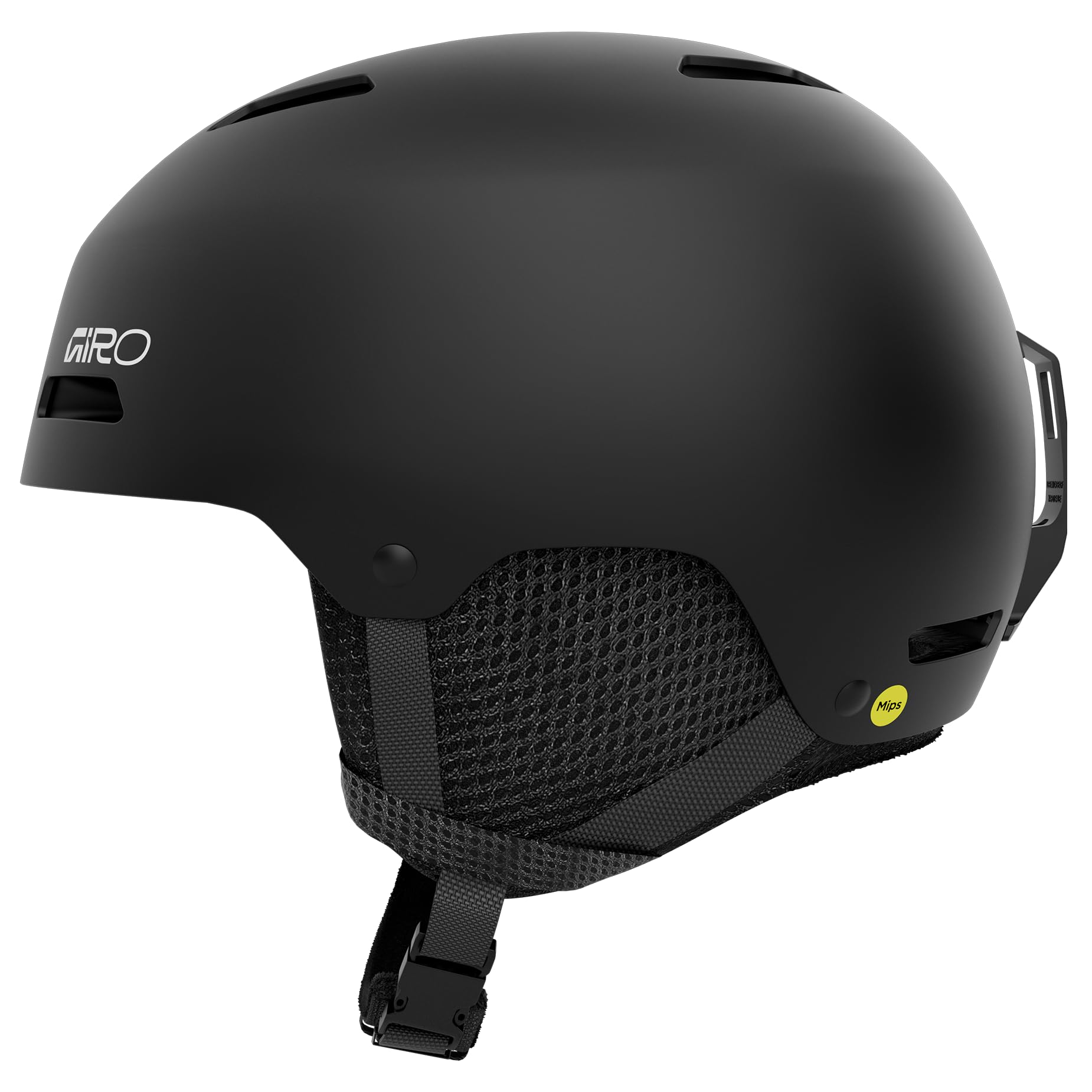Giro Crue MIPS - Casco da neve per bambini, nero, opaco, taglia S, 52-​55,​5 cm
