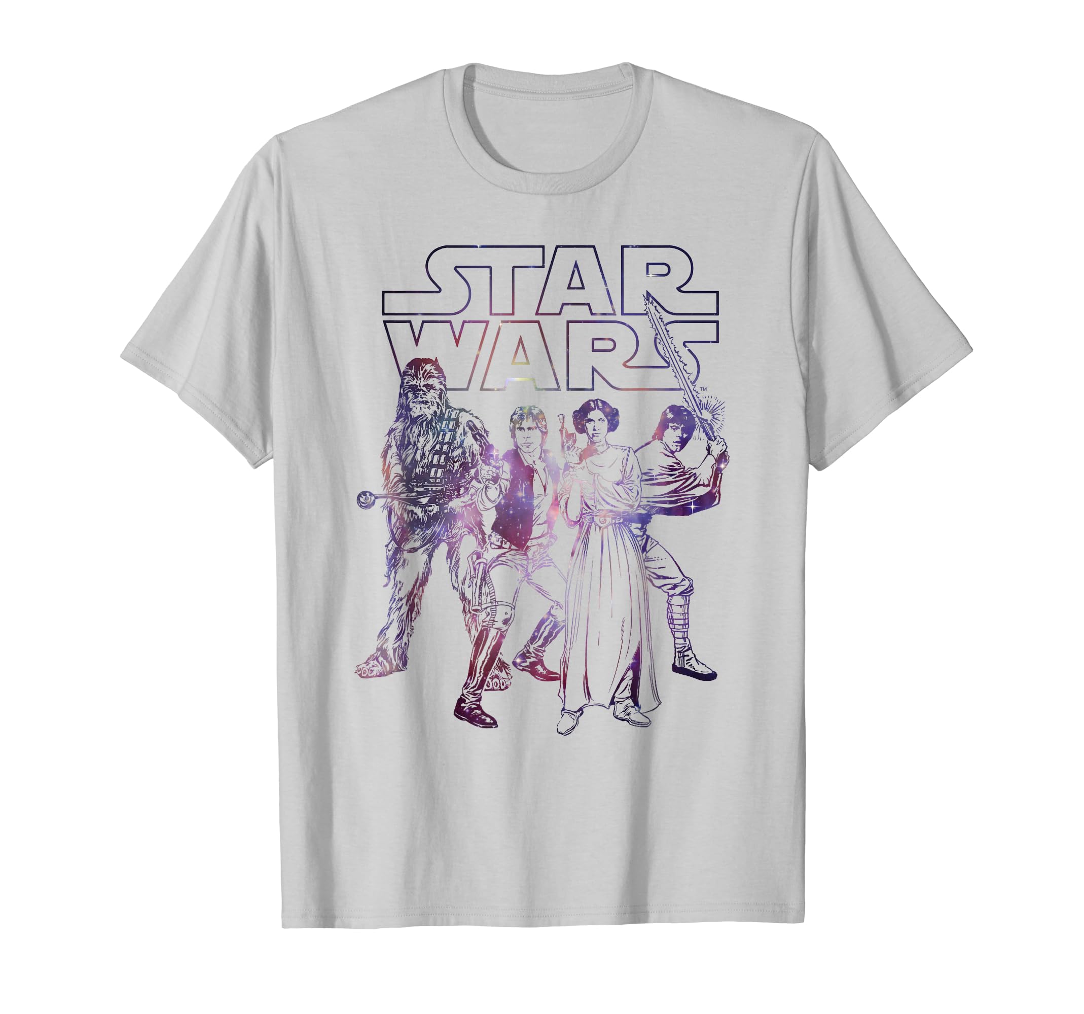 Star Wars Rebel Heroes Battle Galaxy Logo C1 T-Shirt, Black