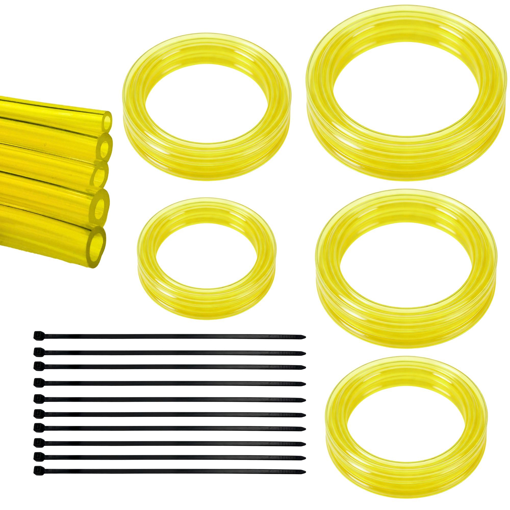 YGQ 5 Sizes PU Petrol Fuel Gas Line Pipe Hose Tubing for Chainsaw Lawn Mower Blowers Pressure Washers Small Engine (1M)