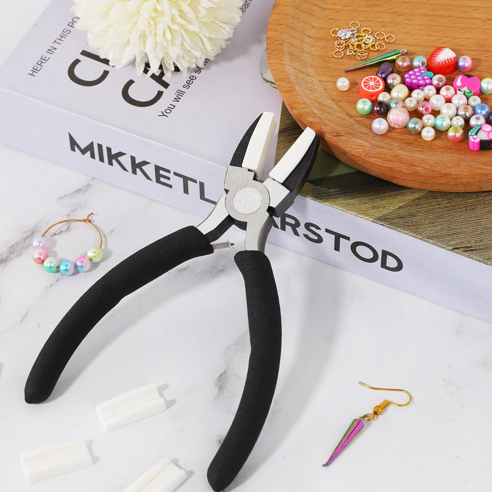 Lot De 2 Pinces à Bijoux - Pince à Bec Long Pour La Fabrication De