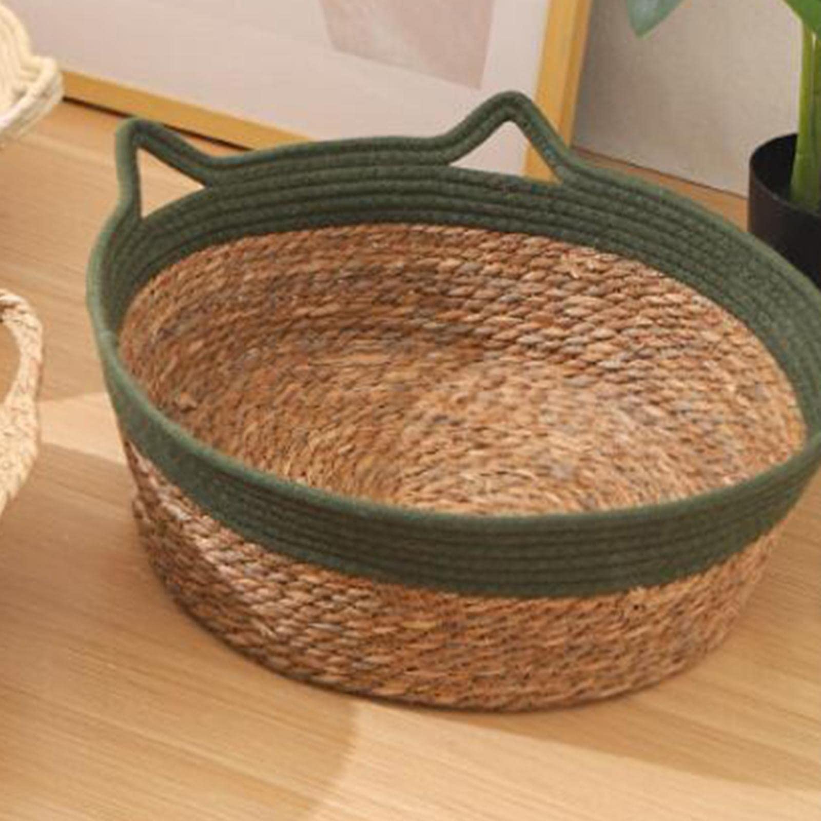 Amazon.co.jp: TTETTZ 猫ベッド バスケット編み ペット用 猫ベッド