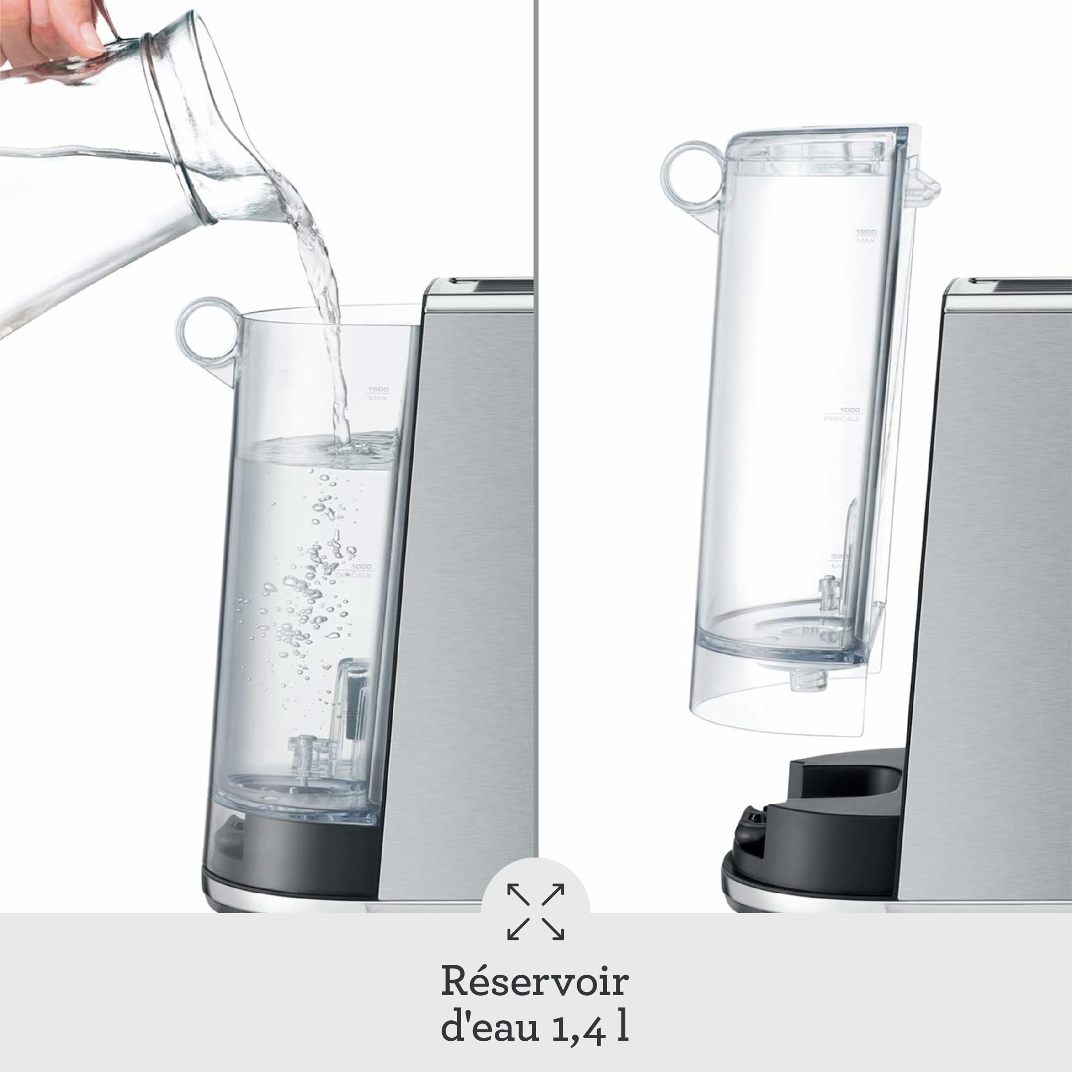 Sage - The Bambino - Machine à Café Compacte avec Mousseur à Lait Automatique - Acier Inoxydable Brossé