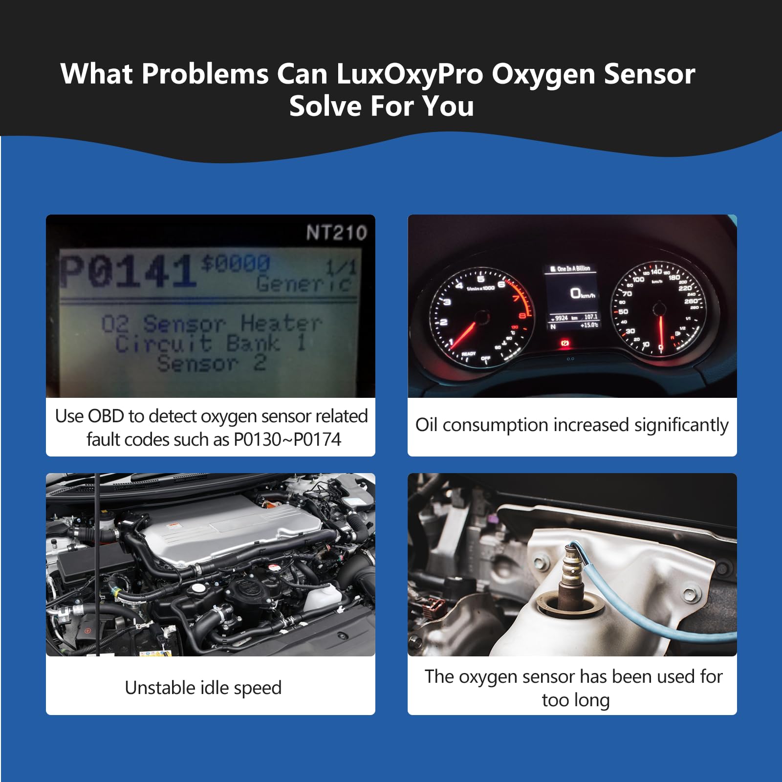 Sensor de oxígeno O2 ascendente para Ford E-150 Escape Explorer para F150 Fiesta Flex Focus Fusion Mustang Connect, para Lincoln MKC MKS MKT MKZ Navigator, para Mazda Tribute, para Mercury Milan